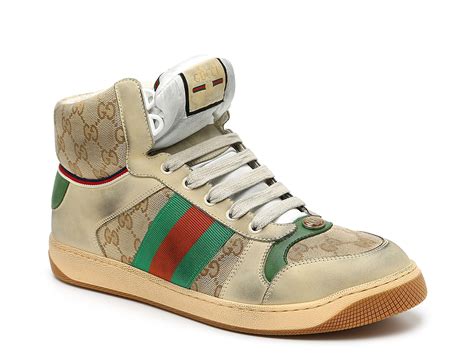 gucci screnner|Gucci screener sneakers high top.